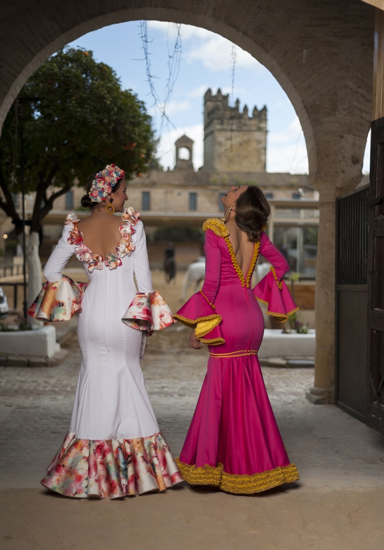 Detalle traje flamenca