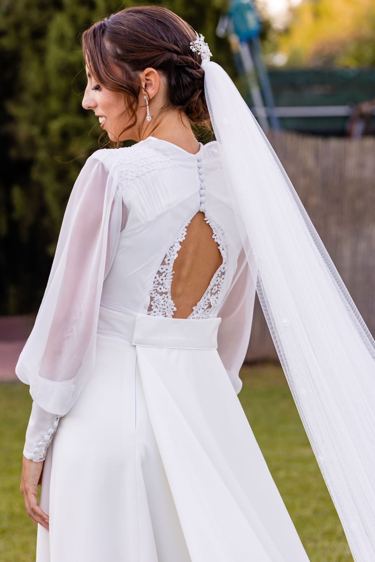 Detalle vestido de novia